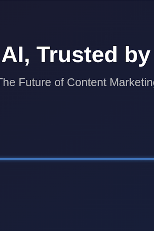 Graphic showing AI search visibility with eye and checkmark icons